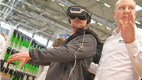 Virtual Reality auf der Dach + Holz 2018