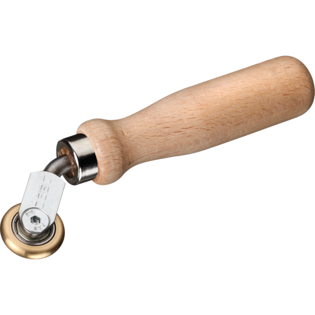 Andrückrolle Messingrad 28 x 6 mm